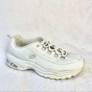 Sketchers White Vintage Style Chunky Sneakers